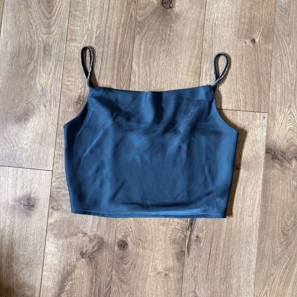 RACHEL ZOE Teal Crop Top